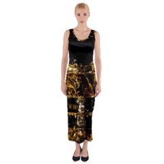 Drink Good Whiskey Fitted Maxi Dress by BangZart