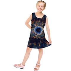 Crazy  Giant Galaxy Nebula Kids  Tunic Dress