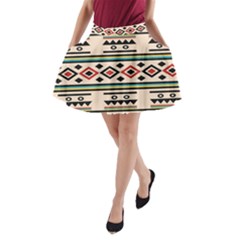 Tribal Pattern A-line Pocket Skirt by BangZart