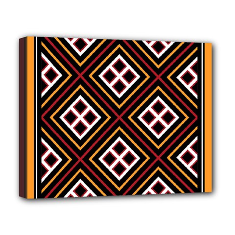 Toraja Pattern Pa re po  Sanguba ( Dancing Alone ) Deluxe Canvas 20  X 16   by BangZart