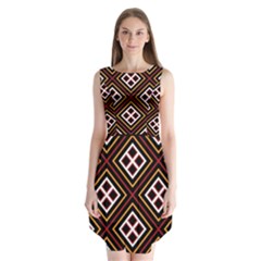 Toraja Pattern Pa re po  Sanguba ( Dancing Alone ) Sleeveless Chiffon Dress  