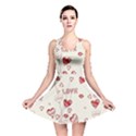 Pattern Hearts Kiss Love Lips Art Vector Reversible Skater Dress View1