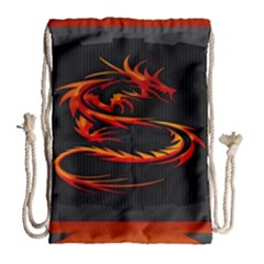 Dragon Drawstring Bag (large) by BangZart