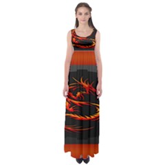 Dragon Empire Waist Maxi Dress