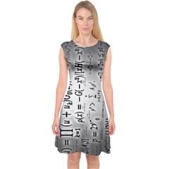 Science Formulas Capsleeve Midi Dress