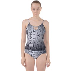 Science Formulas Cut Out Top Tankini Set