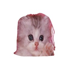 Cat  Animal  Kitten  Pet Drawstring Pouches (large) 