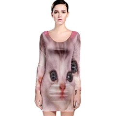 Cat  Animal  Kitten  Pet Long Sleeve Bodycon Dress