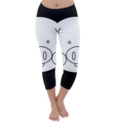 Pig Logo Capri Winter Leggings 