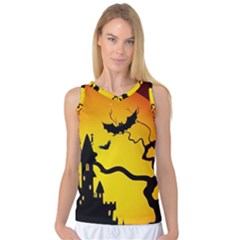 Halloween Night Terrors Women s Basketball Tank Top by BangZart