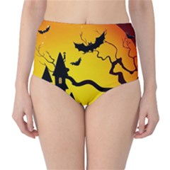 Halloween Night Terrors High-waist Bikini Bottoms