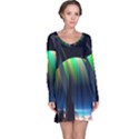 Planets In Space Stars Long Sleeve Nightdress View1