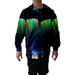 Planets In Space Stars Hooded Wind Breaker (kids)