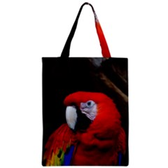 Scarlet Macaw Bird Zipper Classic Tote Bag