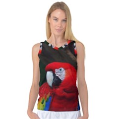 Scarlet Macaw Bird Women s Basketball Tank Top