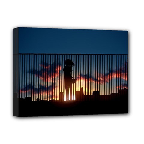 Art Sunset Anime Afternoon Deluxe Canvas 16  X 12   by BangZart