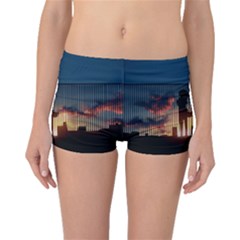 Art Sunset Anime Afternoon Boyleg Bikini Bottoms