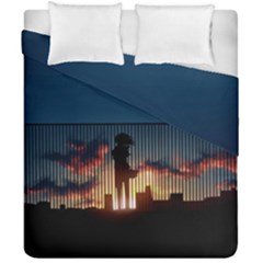 Art Sunset Anime Afternoon Duvet Cover Double Side (california King Size)