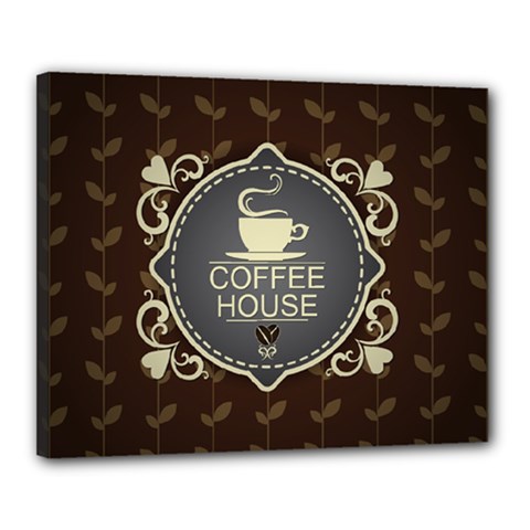 Coffee House Canvas 20  X 16  by BangZart