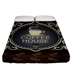 Coffee House Fitted Sheet (king Size)