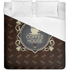 Coffee House Duvet Cover (king Size) by BangZart