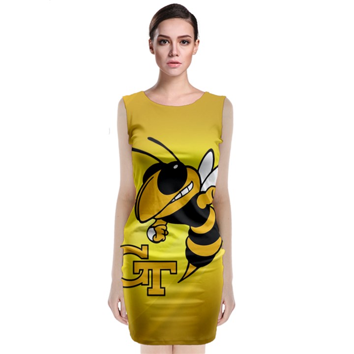 Georgia Institute Of Technology Ga Tech Classic Sleeveless Midi Dress