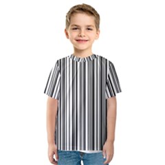 Barcode Pattern Kids  Sport Mesh Tee