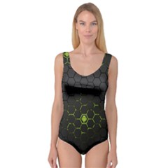 Green Android Honeycomb Gree Princess Tank Leotard  by BangZart