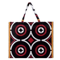 Toraja Pattern Ne limbongan Zipper Large Tote Bag