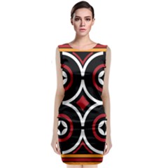 Toraja Pattern Ne limbongan Classic Sleeveless Midi Dress