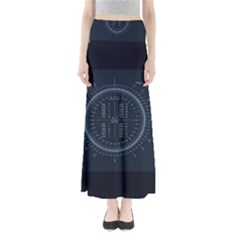 Minimalistic Knowledge Mathematics Trigonometry Full Length Maxi Skirt