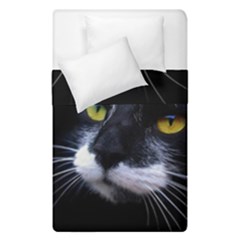 Face Black Cat Duvet Cover Double Side (single Size)