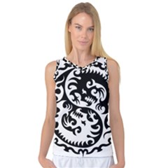 Ying Yang Tattoo Women s Basketball Tank Top by BangZart