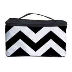 Black And White Chevron Cosmetic Storage Case