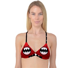 Funny Angry Reversible Tri Bikini Top by BangZart