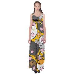 Cats Cute Kitty Kitties Kitten Empire Waist Maxi Dress by BangZart