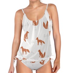 Fox Animal Wild Pattern Tankini Set