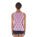 Alien Pattern Pink Sport Tank Top  View2