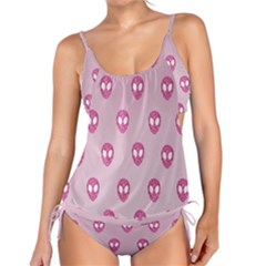 Alien Pattern Pink Tankini Set by BangZart