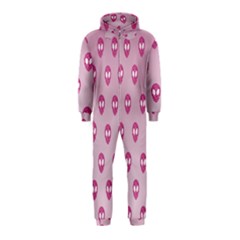 Alien Pattern Pink Hooded Jumpsuit (kids)