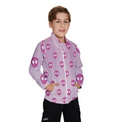 Alien Pattern Pink Wind Breaker (kids) by BangZart