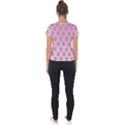 Alien Pattern Pink Short Sleeve Sports Top  View2