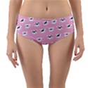 Girly Girlie Punk Skull Reversible Mid-Waist Bikini Bottoms View3