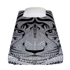 Tiger Head Fitted Sheet (single Size)