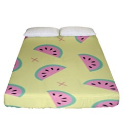 Watermelon Wallpapers  Creative Illustration And Patterns Fitted Sheet (king Size)