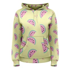 Watermelon Wallpapers  Creative Illustration And Patterns Women s Pullover Hoodie