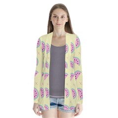 Watermelon Wallpapers  Creative Illustration And Patterns Drape Collar Cardigan