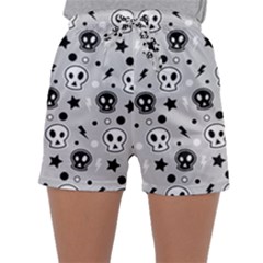 Skull Pattern Sleepwear Shorts