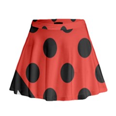 Abstract Bug Cubism Flat Insect Mini Flare Skirt