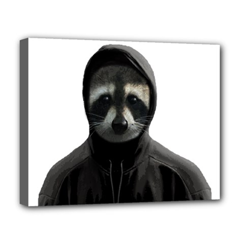 Gangsta Raccoon  Deluxe Canvas 20  X 16   by Valentinaart